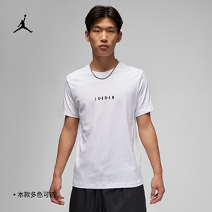 Jordan官方耐克乔丹AIR男子T恤夏季纯棉休闲刺绣简约DM3183