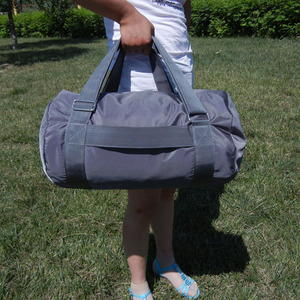CZR大容量牛津布折叠旅行李袋圆筒枕头包手提单肩斜挎双肩健身包