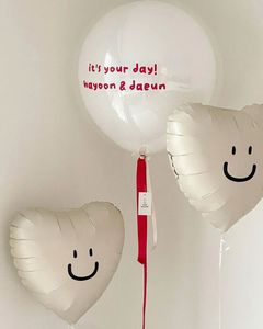 韩国ins波波球中球宝宝生日百天拍照纪念日氛围布置可飘空气球