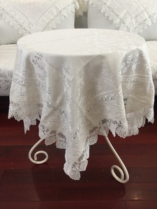 桌布布艺贡缎欧式长方形圆形餐桌布客厅茶几盖布花边复古清新台布