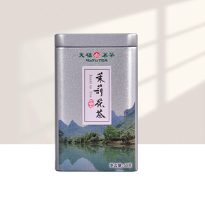 天福茗茶广西原产茉莉花茶小方罐茉莉花茶50G