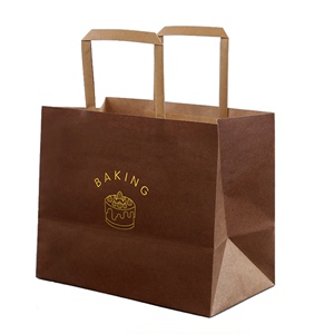 定制牛皮纸袋烘焙奶茶包装袋礼品袋蛋糕甜品袋外卖打包袋新年袋子