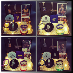 篮球手环球星詹姆斯库里科比欧文纪念品周边礼盒生日礼物送男生