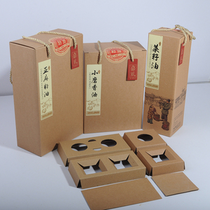 菜籽油礼品盒500ML750毫升核桃油包装盒山茶油包装礼盒小磨香油袋