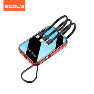 宜客莱（ECOLA）充电宝便携式移动电源10000毫安 红色 CH602RD