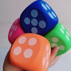 圆角点数骰子 六面趣味色子儿童教具玩具道具泡沫方块筛子大号6.2