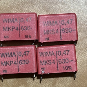 德国WIMA 威马 630V0.47UF MKP4 拆机 薄膜音频发烧电容无极RM22