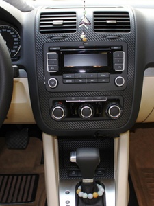 大众06-11老款速腾专用改装碳纤维内饰贴 中控挡位面板成型套装贴
