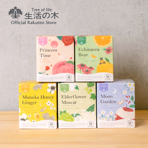 日本直邮 生活の木 日式水果味香草茶红茶 6种口味组合 共60枚