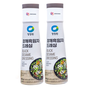 韩国进口清净园黑芝麻沙拉酱300g*2挤压瓶蔬菜水果火锅酱调味料
