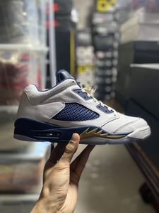 NIKE AIR JORDAN 5 AJ5乔5男子海军蓝运动休闲篮球鞋819171-135