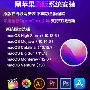 黑苹果系统原版安装 pc双系统远程服务安装macOS Ventura
