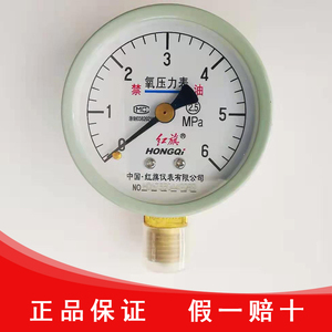 红旗仪表厂家直销YO-60 氧气禁油压力表减压开关气体钢瓶脱脂压表