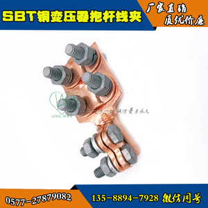 SBT铜变压器抱杆线夹 SBT-M12-M14-M16-M18-M20-M22-M24 带扣卡子