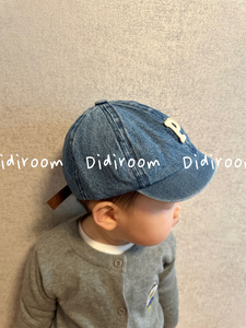 Didiroom 儿童宝宝春夏季遮阳鸭舌帽小童字母刺绣牛仔棒球帽子潮