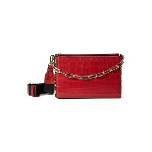 唐可娜儿DKNY女子海外代购时尚舒适专柜女士包袋红色亮面皮包单肩