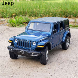 1:32吉普jeep撒哈拉越野SUV合金汽车模型仿真金属车避震声光玩具