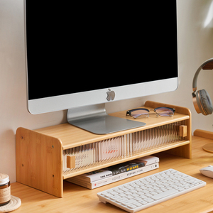 电脑屏幕增高架显示器托架垫高底座台式桌面收纳架子办公桌置物架