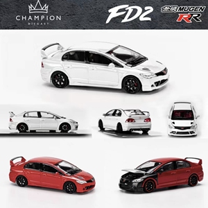 Champion Diecast可开盖1:64本田FD2无限Mugen RR合金汽车模型 CD