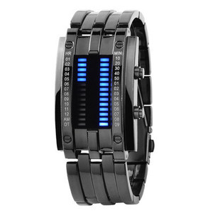 Men's LED electronic watch, sports ring手表男女二进制防水