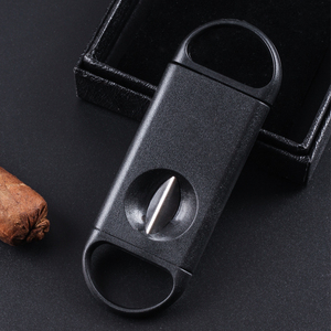 不锈钢刀刃 V口塑料雪茄剪刀 V刃型开孔器雪茄刀便携雪茄工具配件