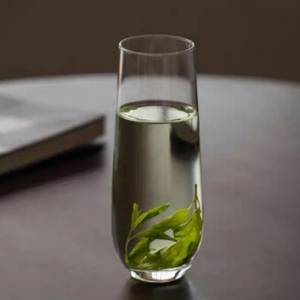 水晶玻璃高款泡茶杯透明滤杯家用耐热水杯绿茶专用玻璃杯观茶杯