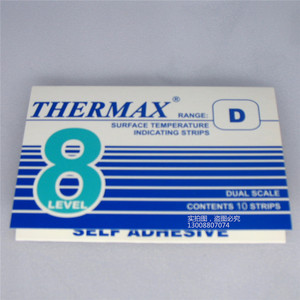 代理英国TMC温度纸 测温试纸 8格D型 热敏试纸 英国thermax测温条