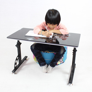 虎爸爸儿童写字桌可升降折叠学习桌车用学生书桌绘画桌电脑写字桌
