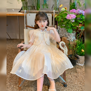 女童连衣裙夏装2024新款童装裙子儿童新中式夏季小女孩公主裙夏款