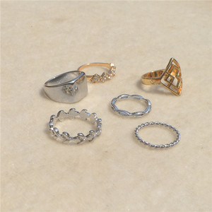 金属款合金质感戒指设计感高级感女时尚个欧美个性女多款指环