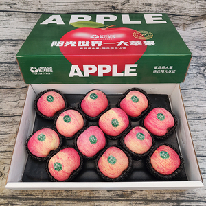 乐鲜果园精选世界一大苹果礼盒装新鲜孕妇水果脆甜红苹果时令礼品