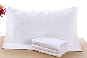 正品纯色白枕巾白枕套学生宿舍寝室学校家庭个人卫生高品质旅行