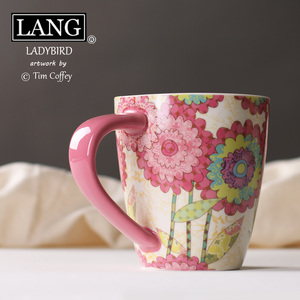 美国LANG 厚实大容量马克杯陶瓷杯咖啡杯奶茶杯 清新甜美 500ML