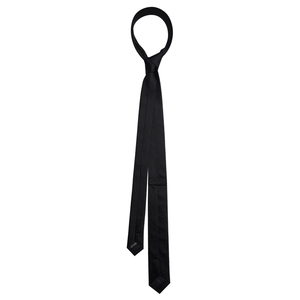 GLEE RAINBOW黑色真丝经典超细窄版百搭造型领带  无性别