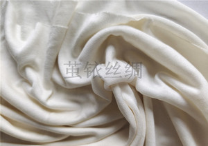 100桑蚕丝 绢丝单面平纹 针织丝绸面料 真丝布料 手工diy