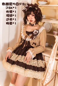 【收  】猫咪罗曼史家可可布朗尼Lolita连衣裙jsk