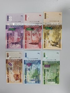 乌干达货币（纸币全套）壹千、贰千、伍千、壹万、贰万、伍万各一