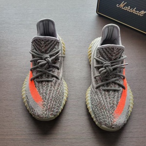 YEEZY350 初代灰橙 40.5码 原盒混成纯白了 磨损