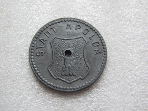 德紧币-阿波尔达1918年5芬尼锌币