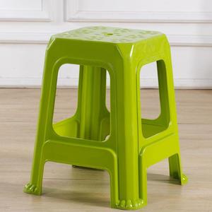 四方塑料凳子加厚红凳透气滑餐桌凳子餐厅椅子登子板凳塑胶櫈子