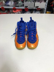 Nike/耐克，39码，尼克斯喷泡篮球鞋，蓝橙配色，男女同款