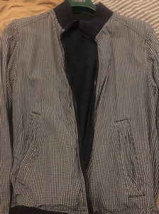 埃斯普瑞特，立领夹克，正反两面可穿，主打小蓝色格单面穿，尺码