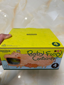 盖朗Glasslock宝宝玻璃辅食储存密封盒蒸煮冷冻保鲜盒婴