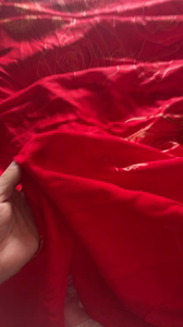 天丝磨毛维劳夫特大红色龙凤呈祥#婚庆用品 布料，门幅2.5米