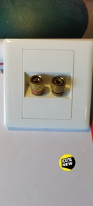 音箱（音响）插座。西顿电工，纯铜，原包装库存清理。双头3.8