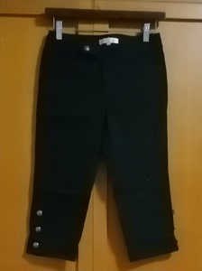 全新黑色全棉巧帛靴裤七分裤，布料柔软又厚实，做工精细，裤型优