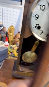 日本回流 老机械实木挂钟 品相尺寸见图 中古品老货 有多处磕