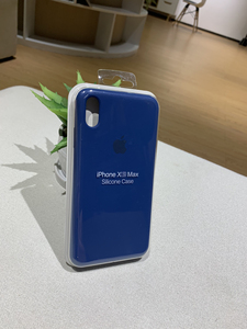 iphoneXSmax 苹果原装硅胶手机壳，全新没拆天际蓝
