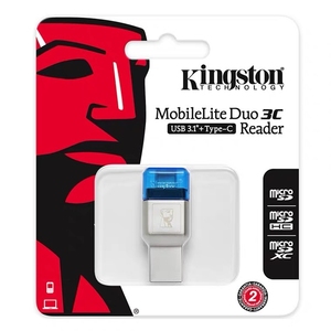 金士顿USB3.1+Type-C microSD卡读卡器