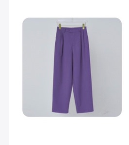 外贸单，薰衣草紫色，夏日西装裤，料子垂顺凉爽不易皱，版型非常